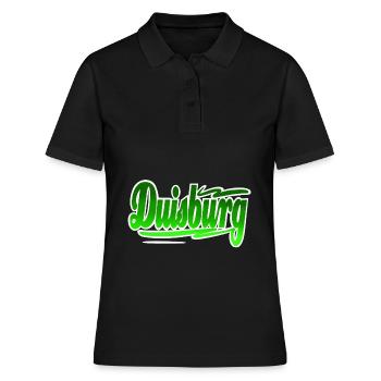 Duisburg - Frauen Polo Shirt - Schwarz - Vorne - Ailine (174cm)