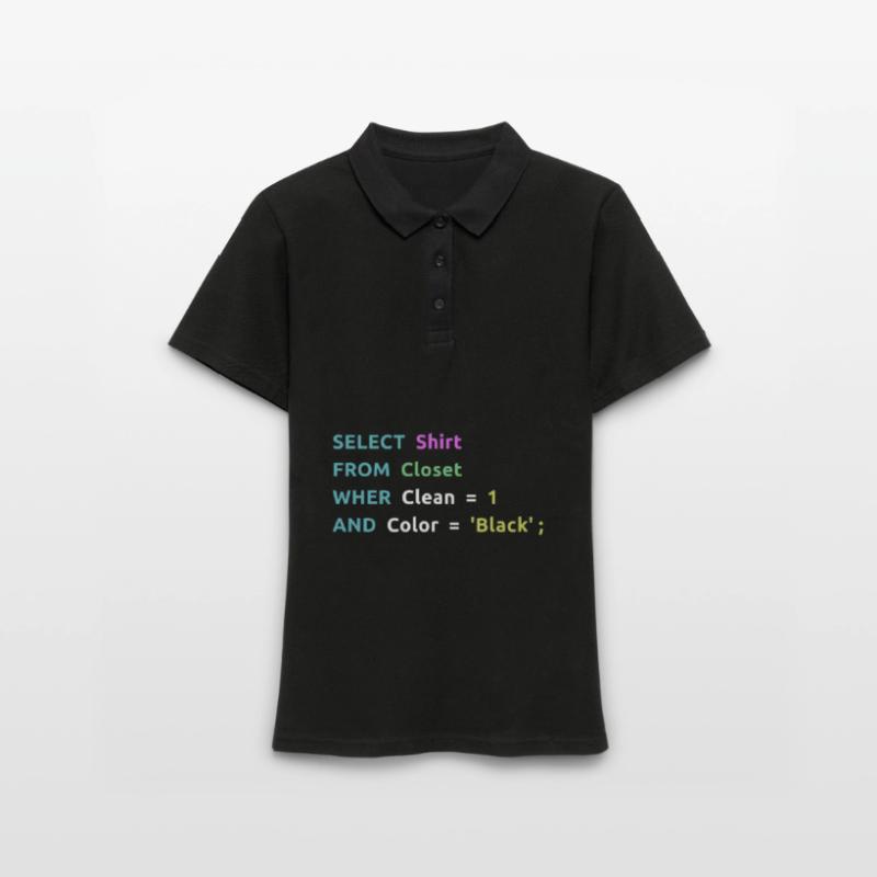 Nerd Computer Computer Work Coder Gift Idea Women's Polo Shirt