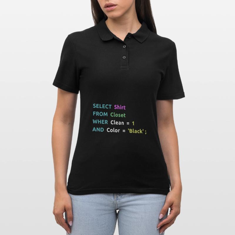 Nerd Computer Computer Work Coder Gift Idea Women's Polo Shirt