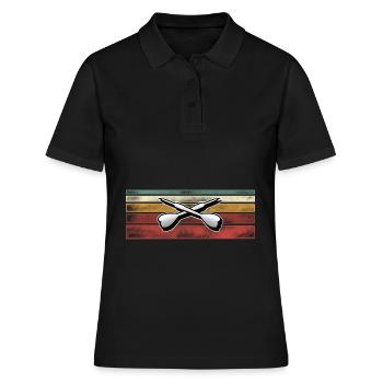 Darts Darten Dart - Frauen Polo Shirt - Schwarz - Vorne - Ailine (174cm)