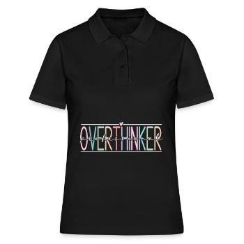 Penseur excessif - Polo Femme - noir - Devant - Ailine (174cm)