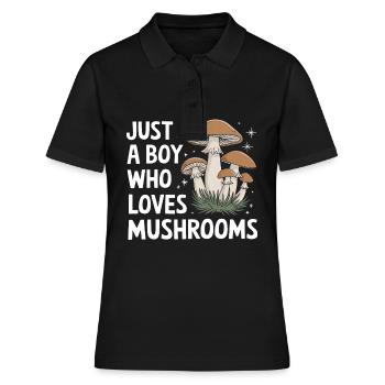 Champignons Champignons Champignon Champignon - Polo Femme - noir - Devant - Ailine (174cm)
