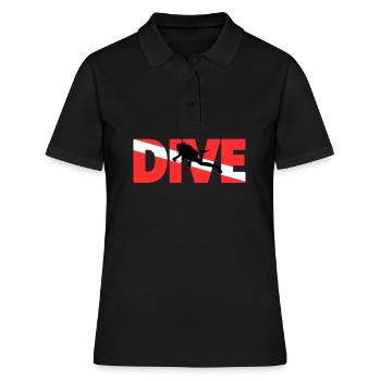 Dive plongeurs plongeurs d’eau profonde Cadeau de plongée - Polo Femme - noir - Devant - Ailine (174cm)