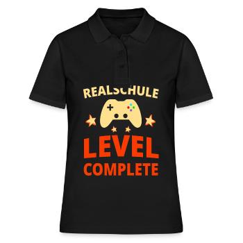 Realschule Finissant realschule Certificat de fin d’études cadeau - Polo Femme - noir - Devant - Ailine (174cm)