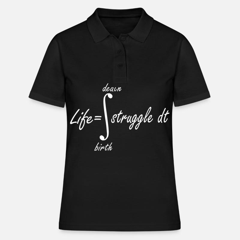 funny math saying - Women's Polo Shirt - black