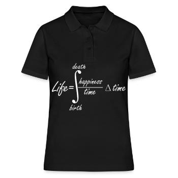 witziger mathematik spruch - Frauen Polo Shirt - Schwarz - Vorne - Ailine (174cm)