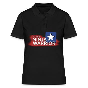Future Ninja Warrior - Frauen Polo Shirt - Schwarz - Vorne - Ailine (174cm)