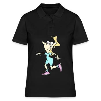 Fitness - Workout for Ladies - Polo Femme - noir - Devant - Ailine (174cm)