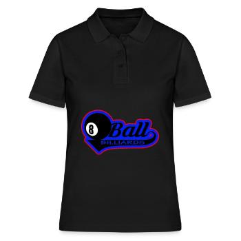 Boule de billard - Polo Femme - noir - Devant - Ailine (174cm)