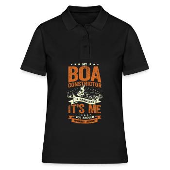 Divinité Serpent Roi Serpent Roi Boa Cadeau - Polo Femme - noir - Devant - Ailine (174cm)
