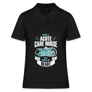 Cadeau de soins intensifs - Polo Femme - noir - Devant - Ailine (174cm)