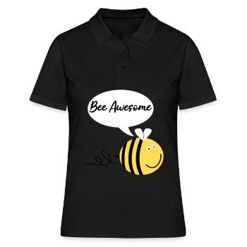 Abeille Abeilles Géniales Abeilles Abeilles - Polo Femme - noir - Devant - Ailine (174cm)
