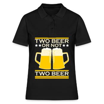 Brasseur de bière Buveur de bière Brasseur amateur - Polo Femme - noir - Devant - Ailine (174cm)