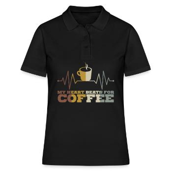 Coffee Drinkers Coffee Lovers - Women's Polo Shirt - black - Front - Ailine (174cm)