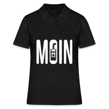 Kamin Ofen Nordsee Norddeutsch Kaminofen - Frauen Polo Shirt - Schwarz - Vorne - Ailine (174cm)