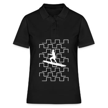 Synthé Surfer Synthétiseur Synthétiseurs - Polo Femme - noir - Devant - Ailine (174cm)