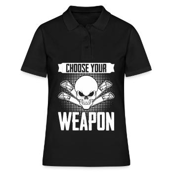 Cutting machine operator Lathe Chipper - Women's Polo Shirt - black - Front - Ailine (174cm)
