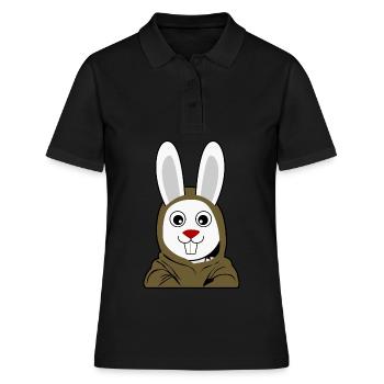 Lapin Lapin Lapin Costume Lapin Lapin - Polo Femme - noir - Devant - Ailine (174cm)