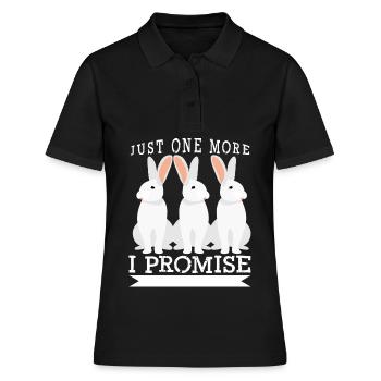 Lapin Lapin Lapin Lapin - Polo Femme - noir - Devant - Ailine (174cm)