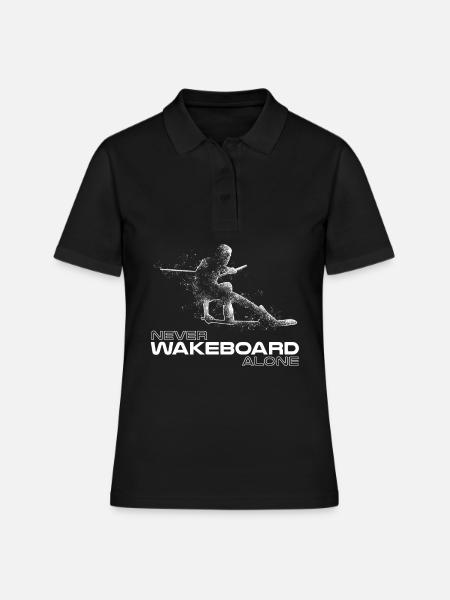 Wakeboarding Wakeboarder - Women's Polo Shirt - black