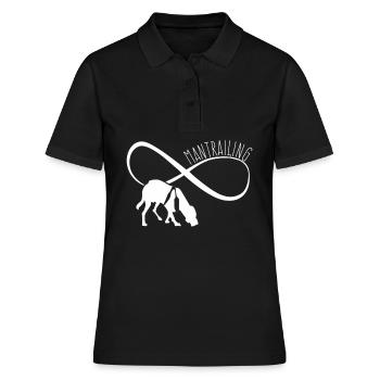 Mantrailing Mantrailer Tracking Dog - Women's Polo Shirt - black - Front - Ailine (174cm)