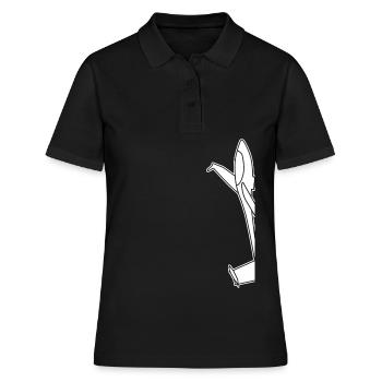 Pilote de planeur - Polo Femme - noir - Devant - Ailine (174cm)