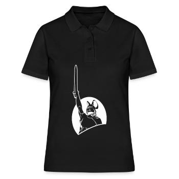 Hermann Monument Varus Bataille - Polo Femme - noir - Devant - Ailine (174cm)