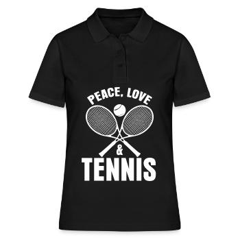 Balles de tennis Balles de tennis Raquettes de tennis - Polo Femme - noir - Devant - Ailine (174cm)