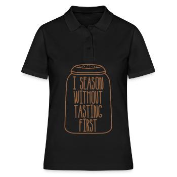 Restaurant Salzstreuer Gewürze Essen - Frauen Polo Shirt - Schwarz - Vorne - Ailine (174cm)