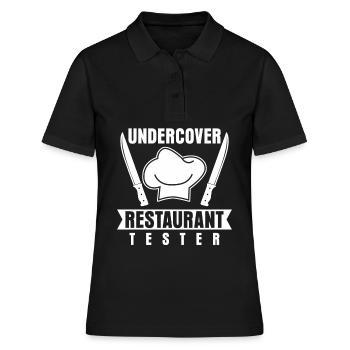 Restauranttester Restaurant Essen - Frauen Polo Shirt - Schwarz - Vorne - Ailine (174cm)