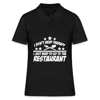 Restaurant Restaurant Manger à l’extérieur Cuisiner des couverts - Polo Femme - noir - Devant - Ailine (174cm)