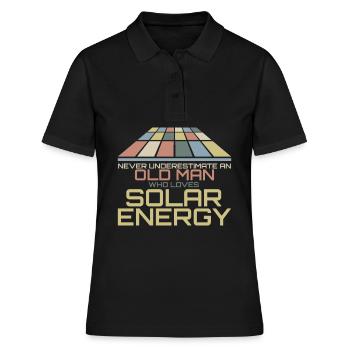 Cellule solaire Photovoltaïque Énergie solaire - Polo Femme - noir - Devant - Ailine (174cm)