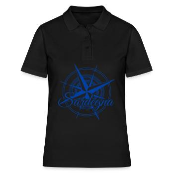 Sardegna Sardaigne Boussole Sardaigne - Polo Femme - noir - Devant - Ailine (174cm)