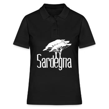 Sardaigne Arbres Sardegna Sardaigne - Polo Femme - noir - Devant - Ailine (174cm)