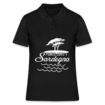 Sardaigne Plage Sardaigne Sardaigne - Polo Femme - noir - Devant - Ailine (174cm)