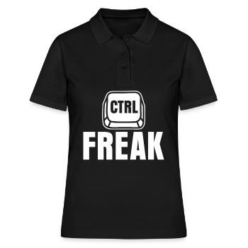 Informaticien Admin Programmeur - Polo Femme - noir - Devant - Ailine (174cm)