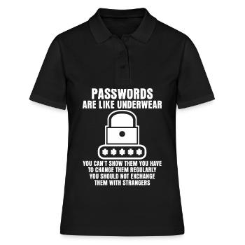 Admin Password Programmer - Women's Polo Shirt - black - Front - Ailine (174cm)