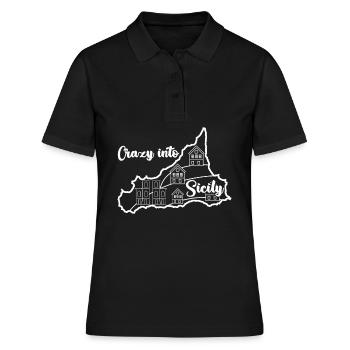 Vacances Sicile Italie Sicile - Polo Femme - noir - Devant - Ailine (174cm)