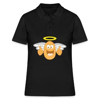 Pommes de terre Angel Pommes de terre - Polo Femme - noir - Devant - Ailine (174cm)