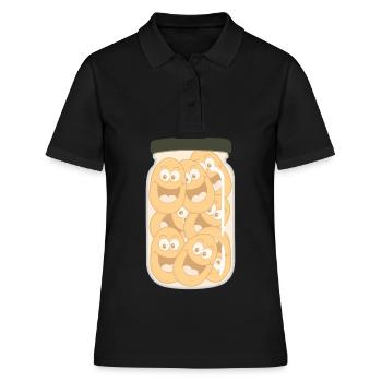Pomme de terre en bocal Pommes de terre - Polo Femme - noir - Devant - Ailine (174cm)