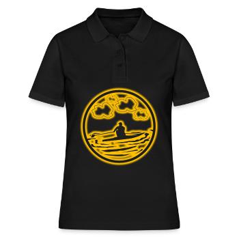 Ruderer Rudern Rudersport Ruderboot - Frauen Polo Shirt - Schwarz - Vorne - Ailine (174cm)