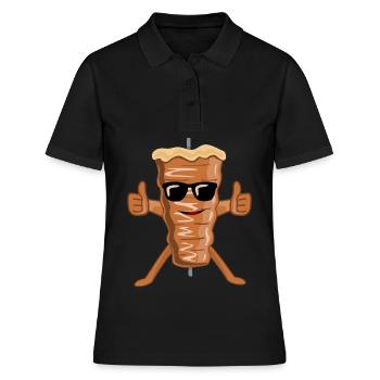 Lunettes de soleil Döner kebab kebab - Polo Femme - noir - Devant - Ailine (174cm)