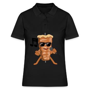 Musical Doner Kebab Kebab - Polo Femme - noir - Devant - Ailine (174cm)