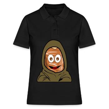 Doner kebab kebab - Polo Femme - noir - Devant - Ailine (174cm)