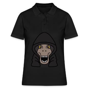 Tyrannosaures dinosaures - Polo Femme - noir - Devant - Ailine (174cm)