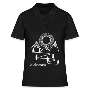 Styrie Montagnes Styrie - Polo Femme - noir - Devant - Ailine (174cm)