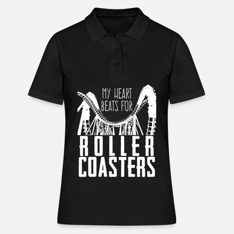 Roller coaster rider Roller coaster - Women's Polo Shirt - black