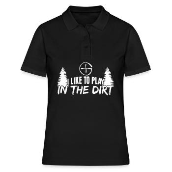 Geocacher Treasure Hunt Cache Geocache - Women's Polo Shirt - black - Front - Ailine (174cm)
