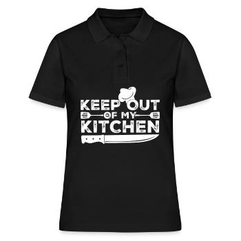 Cuisine Couteau de chef Chapeau de chef Chef de cuisine - Polo Femme - noir - Devant - Ailine (174cm)