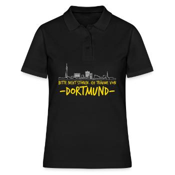 Dortmunder Witz Dortmund - Frauen Polo Shirt - Schwarz - Vorne - Ailine (174cm)
